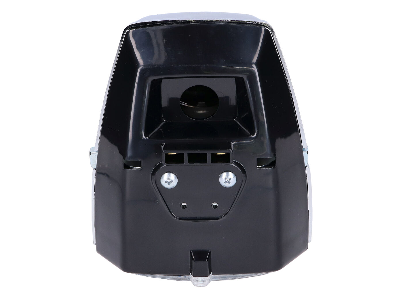 Koplamp Dmp Vierkant Plat 115mm Chroom/zwart Voor Puch Maxi - Afbeelding 2