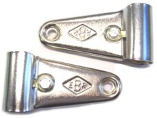Soporte de faro EBR corto cromado para horquilla delantera Puch Maxi