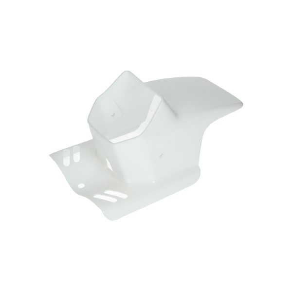 DMP koplampspoiler vierkant wit voor Piaggio Citta Gilera Puch Maxi