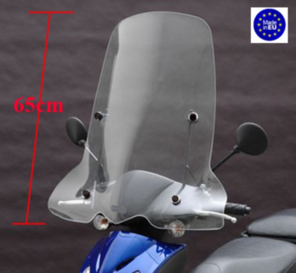 windscherm Regia met bevestigingsset (made in EU) hoog 65cm helder agility