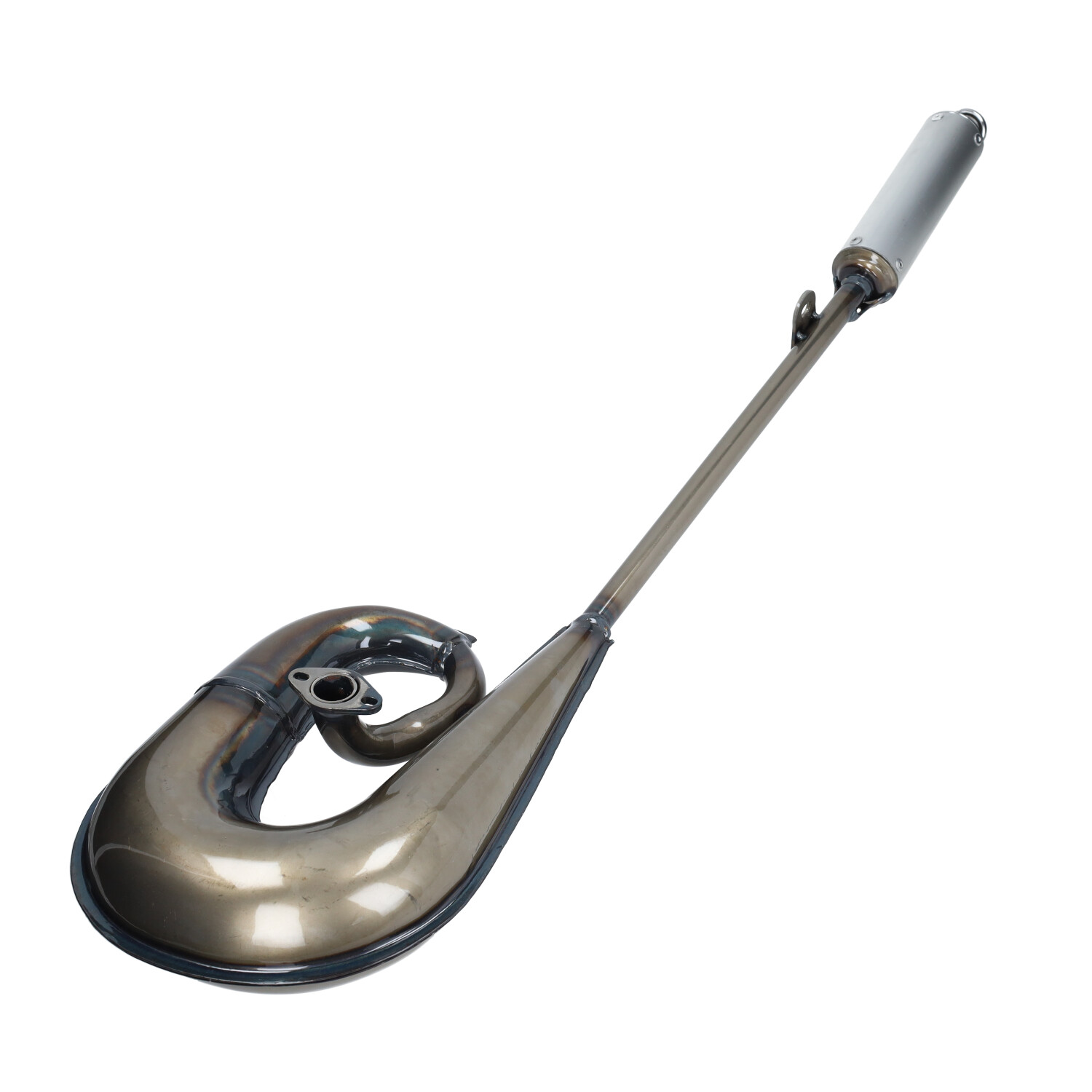 Uitlaat Tecno Circuit Blank/alu Voor Puch Maxi - Afbeelding 2