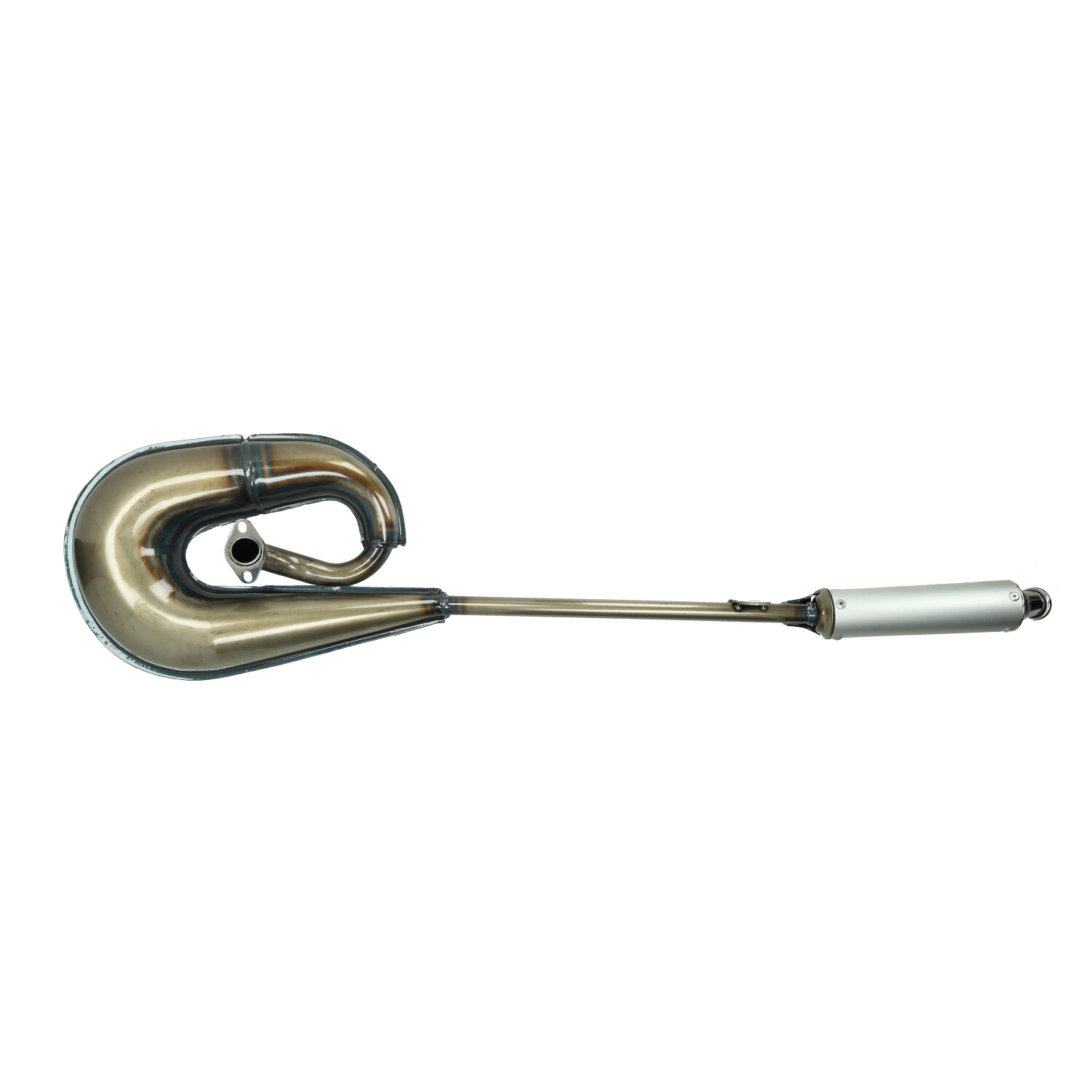 Uitlaat Tecno Circuit Blank/alu Voor Puch Maxi - Afbeelding 3