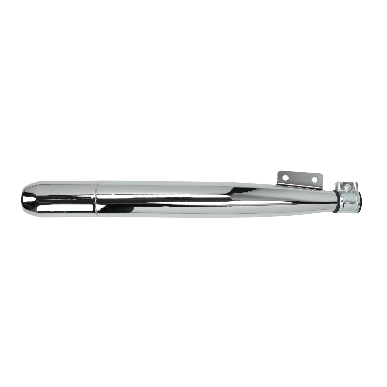 Chromen uitlaat demper 28mm 60mm bocht Piaggio VS50 MV50 Puch