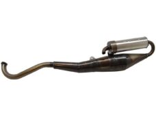 Tecno Rev. Estoril uitlaat blank aluminium voor Puch Maxi brommer