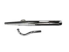 Jamarcol 6.3 chromen uitlaat met bocht voor Puch Maxi brommer