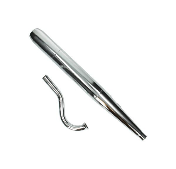 uitlaat jamarcol 6.3 met bocht (made in EU) chroom puch