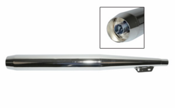 uitlaat jamarcol standaard model (made in EU) 28mm chroom tomos 2L