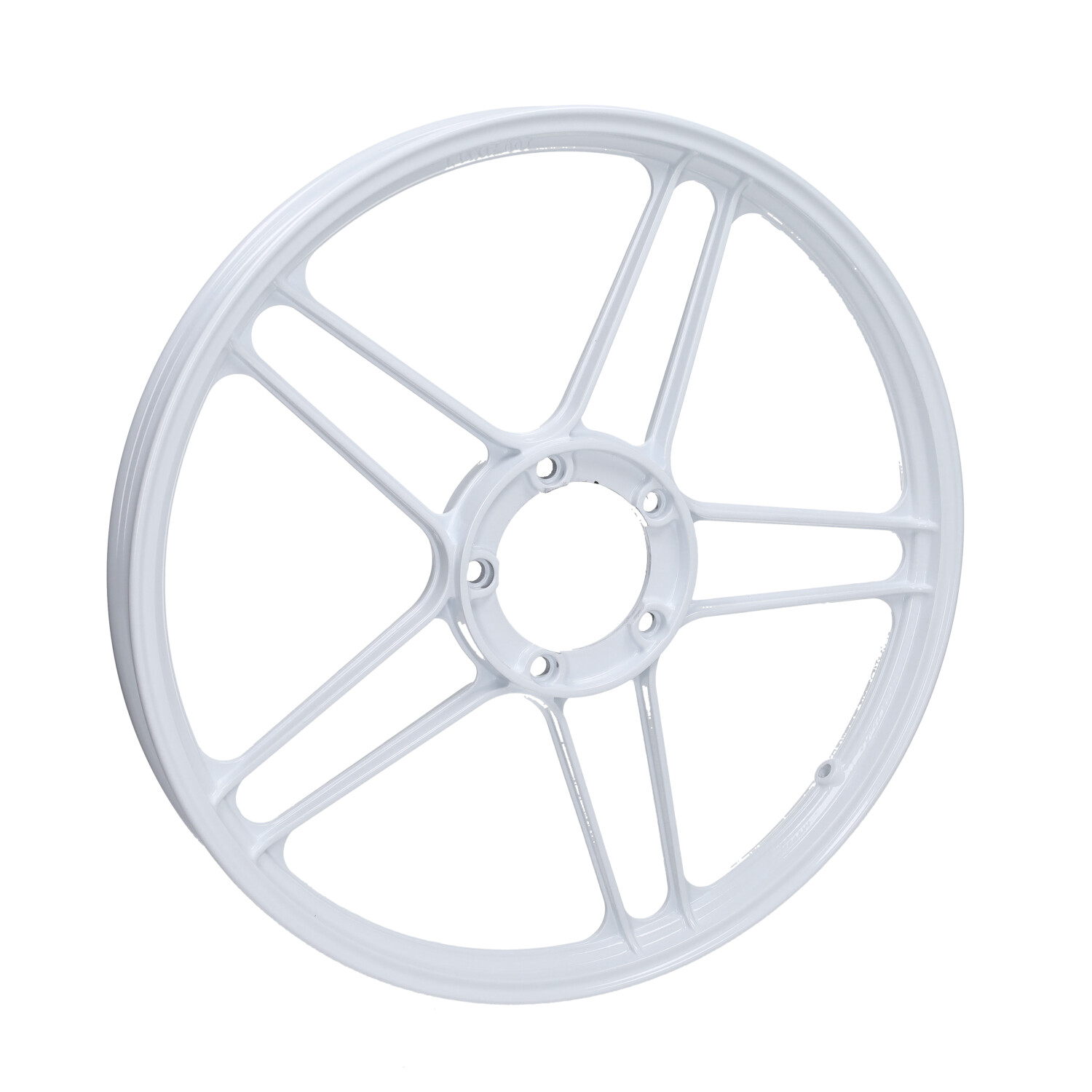 Fast-Arrow aluminium stervelg 10 spaaks 17 inch wit voor Puch Maxi