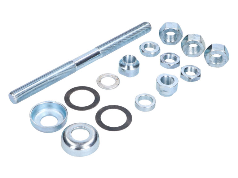 Voorwielas compleet spaakwiel 11mm camino — geschikt voor Puch Maxi