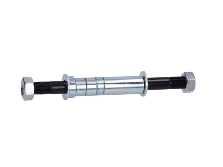 Voorwielas compleet sterwiel 12mm voor Puch Maxi brommer