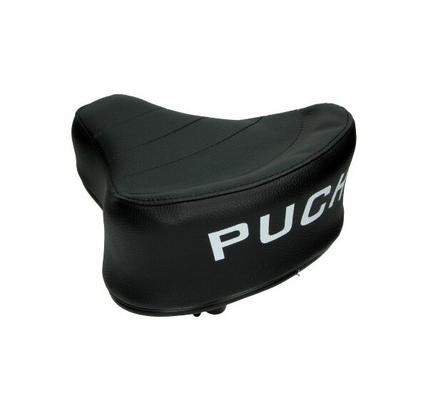 zadel met opdruk (made in EU) dik model zwart puch maxi