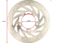 Brake disc 5-hole 260mm for Kymco Agility and People S