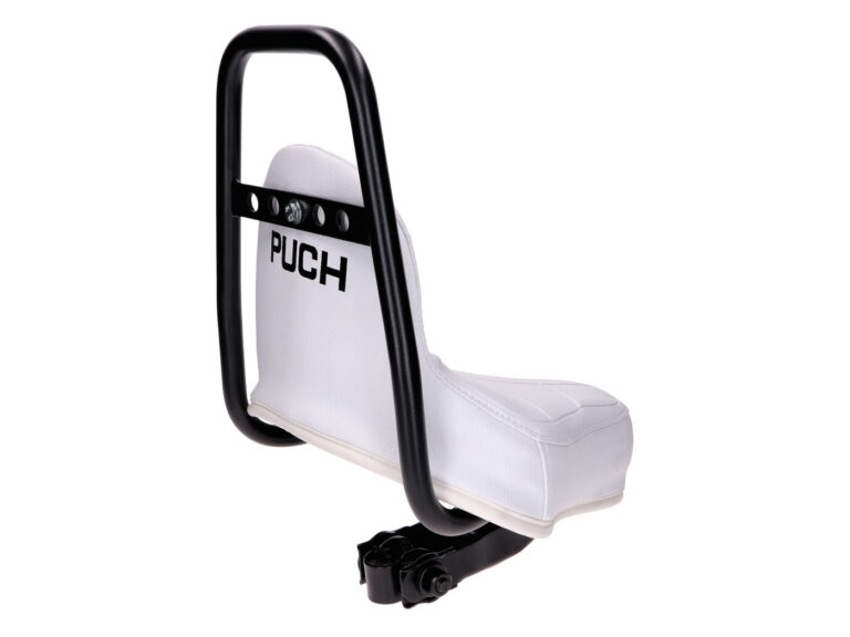 Zadel chopper wit — geschikt voor Puch Maxi