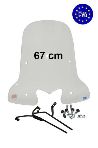 Windscherm Regia 67cm helder voor Kymco People S scooter