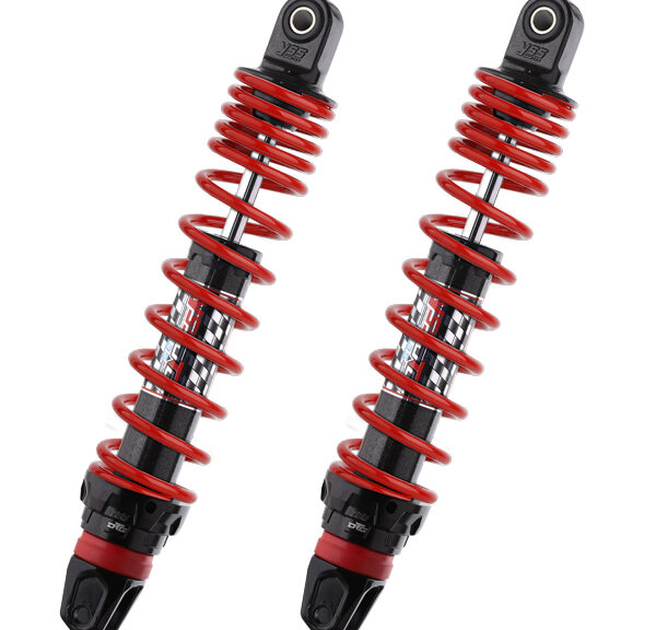 Schokbrekerset yss hybrid DTG maxi scooter 390mm rood — geschikt voor Kymco People