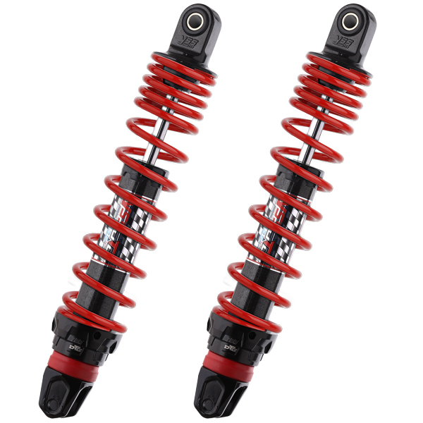 YSS Hybrid DTG schokbrekerset 390mm rood voor Kymco People scooter