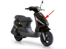 Voorscherm Piaggio origineel zwart — geschikt voor Piaggio Lucido 94