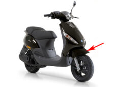 Voorspatbord Piaggio origineel zwart — geschikt voor Piaggio Lucido 94