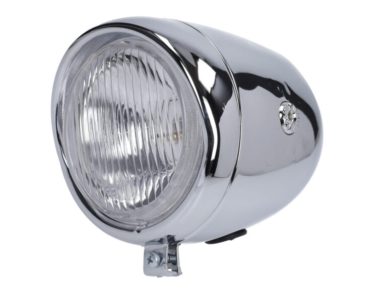Koplamp guia ei-model 130mm chroom bromfiets