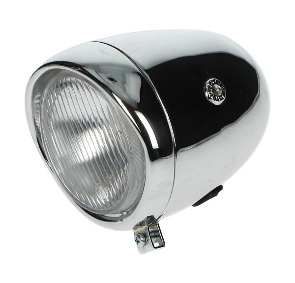 koplamp guia ei-model 130mm chroom bromfiets