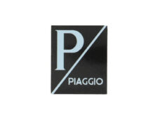 Sticker logo voorscherm zwart/zwart LX — geschikt voor Piaggio Primavera