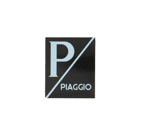 Sticker logo voorscherm zwart/zwart LX — geschikt voor Piaggio Primavera
