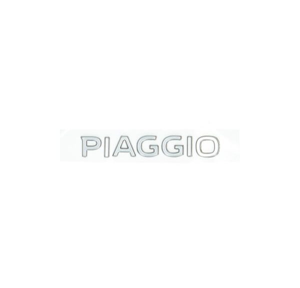 sticker Piaggio origineel woord [piaggio] achterscherm 3D zwart/chroom zip 4t 2h002014