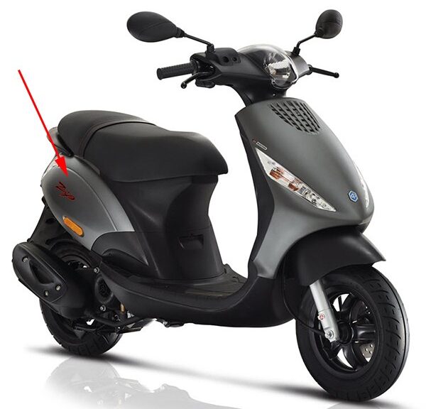 zijscherm Piaggio origineel grijs titanio 742/B zip 4t [euro4] 1b005483000ez