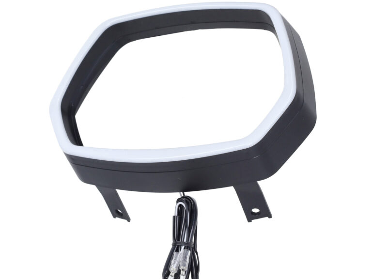 Koplamprand DMP LED Evo-1 zwart mat — geschikt voor Vespa Sprint