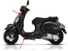 Sierstrip Piaggio origineel links — geschikt voor Piaggio <2018 GTS 125cc