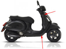 Sierstrip Piaggio origineel rechts — geschikt voor Piaggio <2018 GTS 125cc
