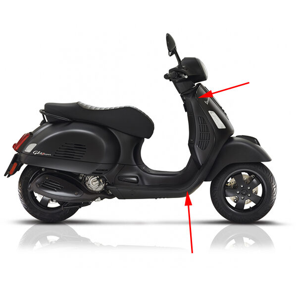 Sierstrip Piaggio origineel rechts — geschikt voor Piaggio <2018 GTS 125cc