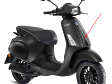 Voorscherm Piaggio origineel midden zwart — geschikt voor Piaggio Opaco 99