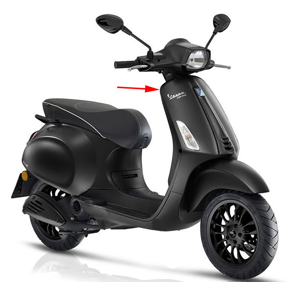 Sierstrip Piaggio origineel beenschild — geschikt voor Piaggio Notte Sprint