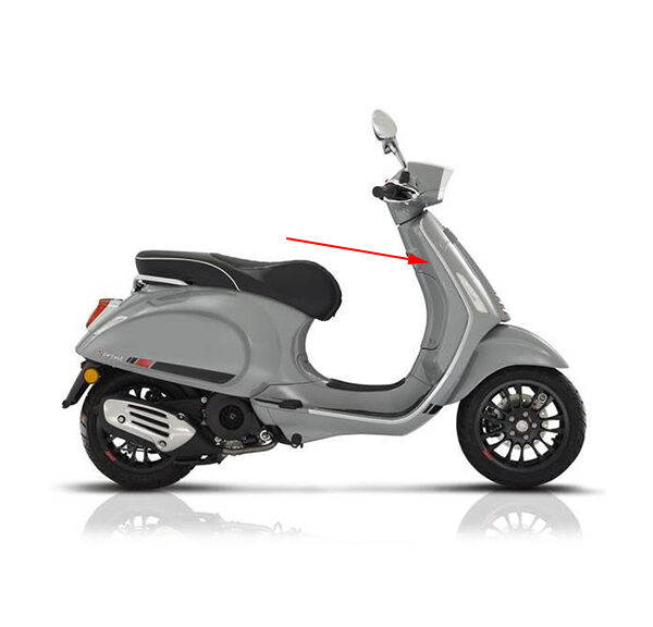 Beenschild Piaggio origineel — geschikt voor Piaggio Nardo Lucido 715