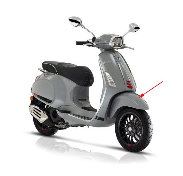 voorspatbord Piaggio origineel nardo grijs lucido 715/C sprint 4t (euro4) 1b00664600ht