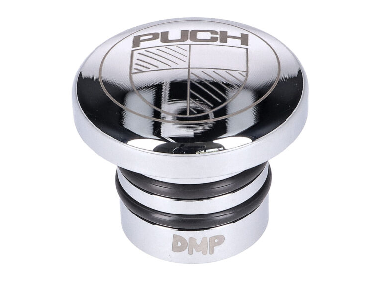 Benzinetankdop Dmp Rvs Rond + Logo 30mm Puch Maxi