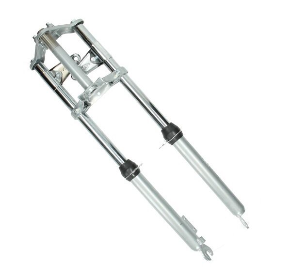 voorvork EBR lang breed compleet zilver puch maxi