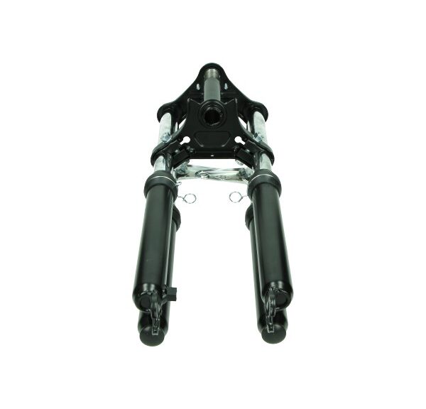 Voorvork EBR kort breed dubbel compleet 56cm zwart — geschikt voor Puch Maxi