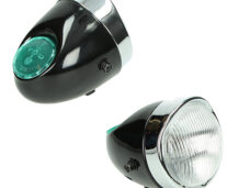 Koplamp oldtimer maxi-n zwart — geschikt voor Puch Maxi