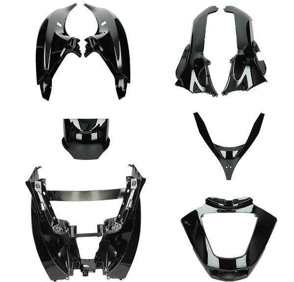 Plaatwerkset MP3 125-500cc 2008-2013 zwart glans