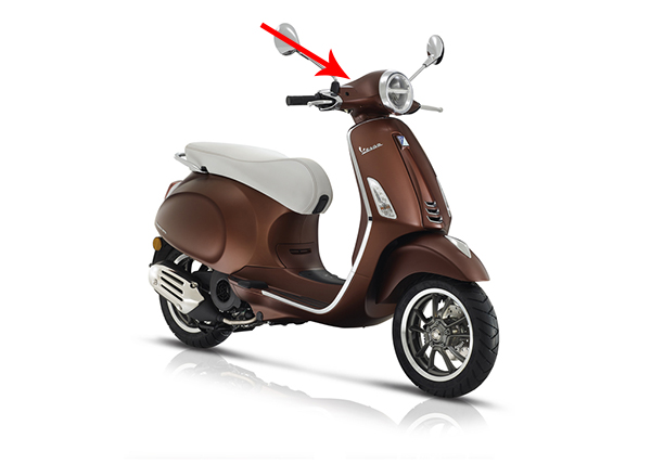 Stuurkap Piaggio origineel boven mat — geschikt voor Piaggio Bruin 139
