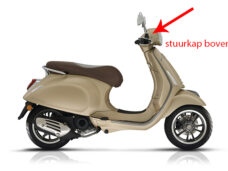 Stuurkap Piaggio origineel boven — geschikt voor Piaggio Matt Beige 516