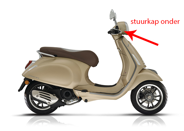 Stuurkap Piaggio origineel onder — geschikt voor Piaggio Matt Beige 516
