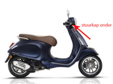 Stuurkap Piaggio origineel onder mat blauw — geschikt voor Piaggio 288