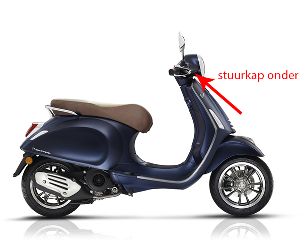 Stuurkap Piaggio origineel onder mat blauw — geschikt voor Piaggio 288