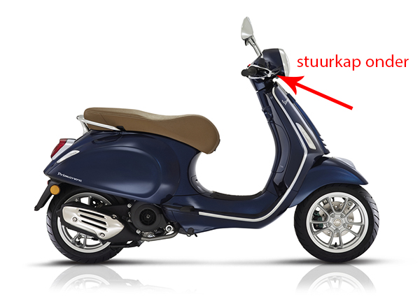 Stuurkap Piaggio origineel onder blauw met — geschikt voor Piaggio 289