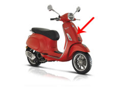 Voorscherm Piaggio origineel midden mat rood — geschikt voor Piaggio 896