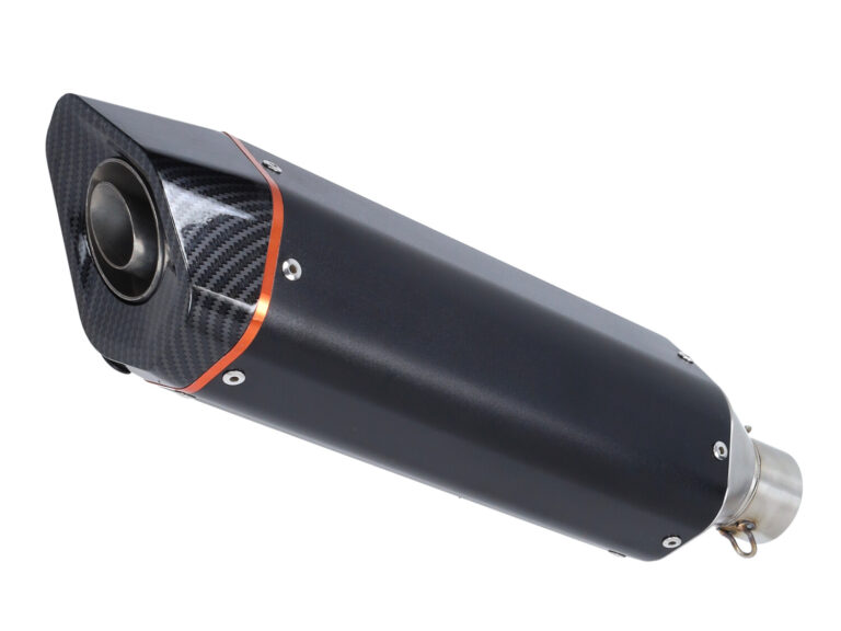 Uitlaat Bullet Euro-2 Racing Zwart/carbon Zip 4t, Zip2000
