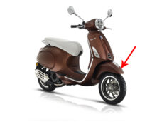Voorspatbord Piaggio origineel mat — geschikt voor Piaggio Bruin 139